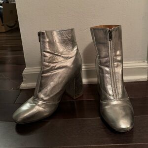 Silver boots